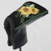 Sonnenblumenfeder-Golf-Kopfbedeckung Golf Headcover (3/4 Vorderseite)
