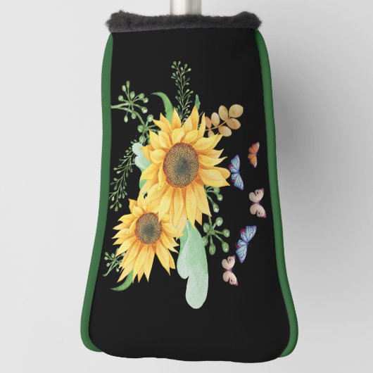 Sonnenblumenfeder-Golf-Kopfbedeckung Golf Headcover (Rotieren 90)