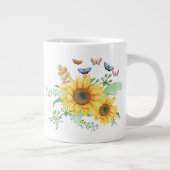 Sonnenblumenfeder Jumbo-Tasse (Rechts)