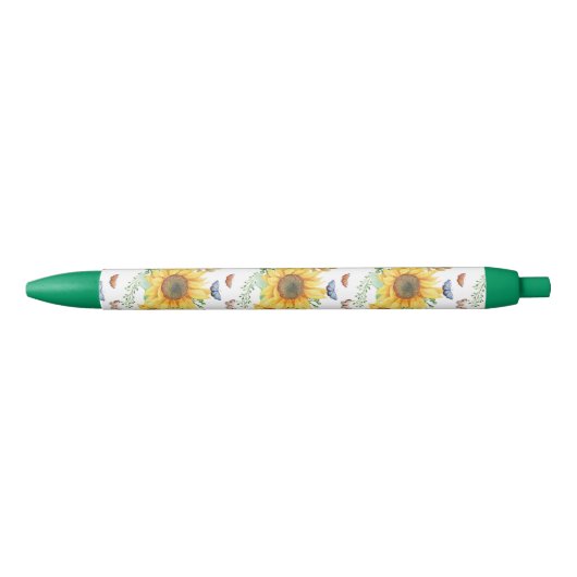 Sonnenblumenfeder Kugelschreiber (Vorderseite)
