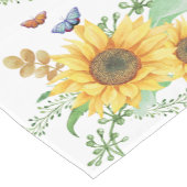 Sonnenblumenfeder Kurzer Tischläufer (Ecke)