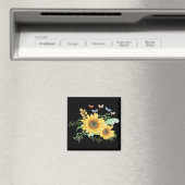 Sonnenblumenfeder Magnet (In Situ (Geschirrspüler))