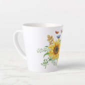 Sonnenblumenfeder Milchtasse (Linke Ecke)