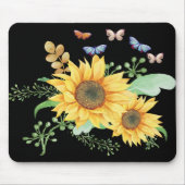 Sonnenblumenfeder Mousepad (Vorne)