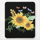 Sonnenblumenfeder Mousepad (Vorne)
