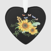 Sonnenblumenfeder Ornament (Vorderseite)