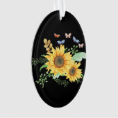 Sonnenblumenfeder Ornament (Vorderseite)