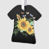 Sonnenblumenfeder Ornament (Vorderseite)