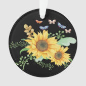 Sonnenblumenfeder Ornament (Vorderseite)