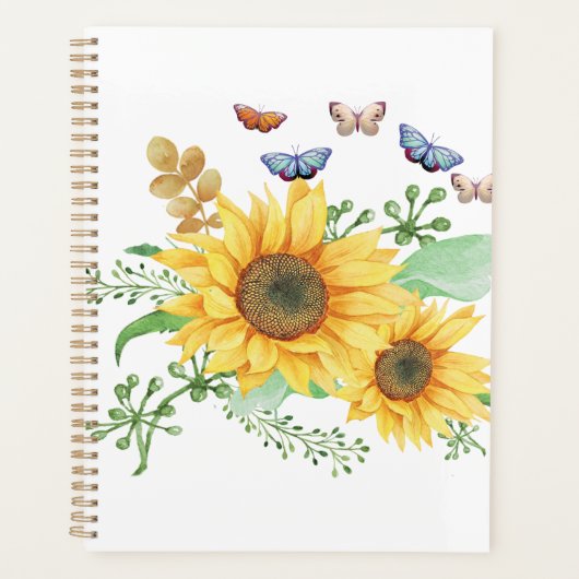 Sonnenblumenfeder Planer (Vorderseite)