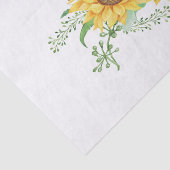 Sonnenblumenfeder Seidenpapier (Ausschnitt)