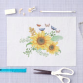 Sonnenblumenfeder Seidenpapier (Handwerk)