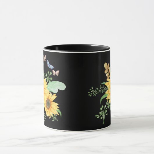 Sonnenblumenfeder Tasse (Zentrum)