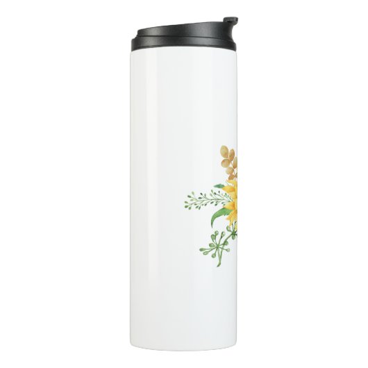 Sonnenblumenfeder Thermosbecher (Nach links gedreht)