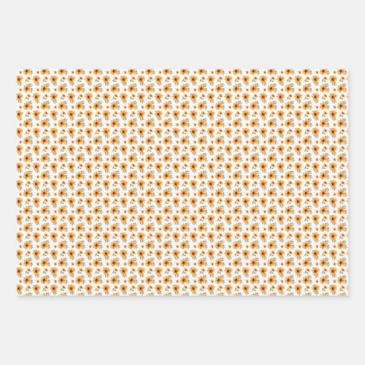 Sonnenblumenfeier Geschenkpapier Set (Vorderseite 3)