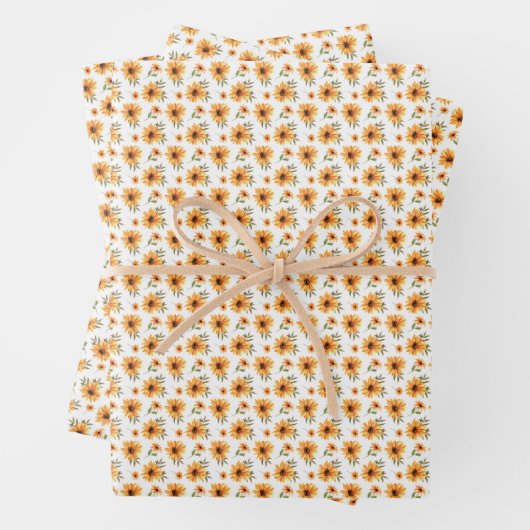 Sonnenblumenfeier Geschenkpapier Set (Beispiel)