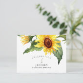 Sonnenblumenfeier nach Verlust der Ansammlung Postkarte (Stehend Vorderseite)