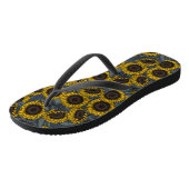 Sonnenblumenfeld 2 badesandalen (Schrägansicht)