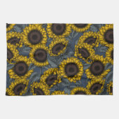 Sonnenblumenfeld 2 geschirrtuch (Horizontal)