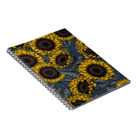 Sonnenblumenfeld 2 notizblock (Rechte Seite)