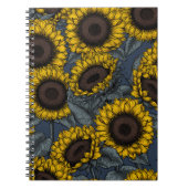 Sonnenblumenfeld 2 notizblock (Vorderseite)