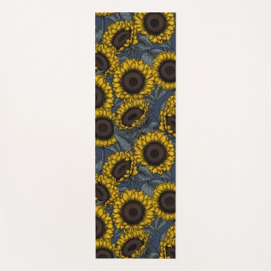 Sonnenblumenfeld 2 yogamatte (Vorderseite)
