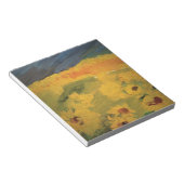 Sonnenblumenfeld, Art Zeichnend Notepad Notizblock (angewinkelt)