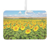 Sonnenblumenfeld Autolufterfrischer (Rückseite)