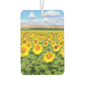 Sonnenblumenfeld Autolufterfrischer (Rückseite)