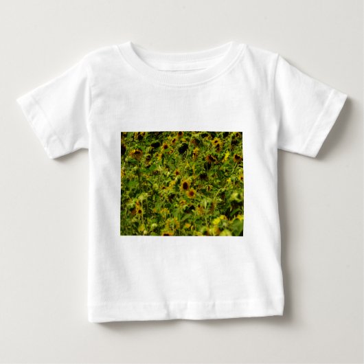 Sonnenblumenfeld Baby T-shirt (Vorderseite)