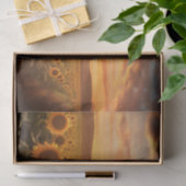 Sonnenblumenfeld bei Sonnenuntergang Seidenpapier (Geschenk)