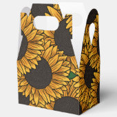 Sonnenblumenfeld-Box Geschenkschachtel (Offen)