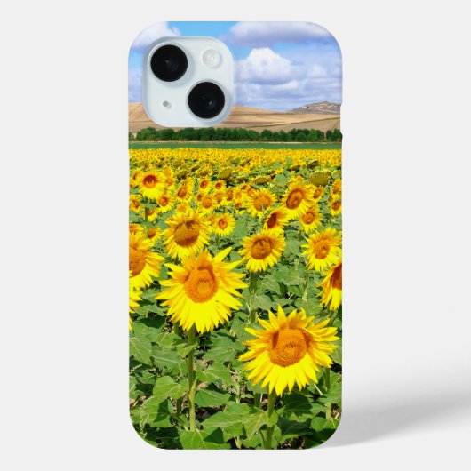 Sonnenblumenfeld Case-Mate iPhone Hülle (Rückseite)