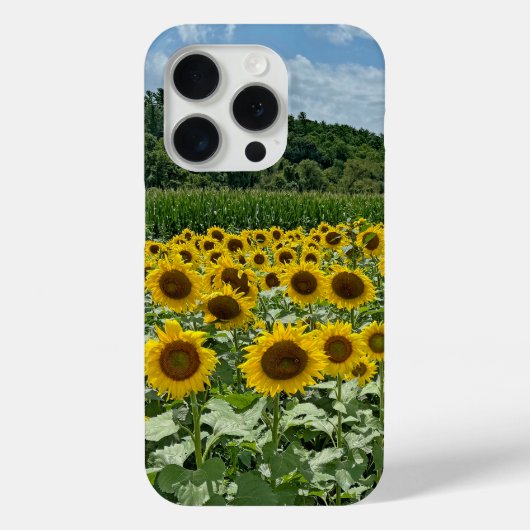 Sonnenblumenfeld Case-Mate iPhone Hülle (Rückseite)