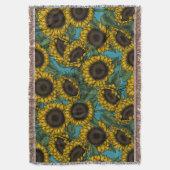 Sonnenblumenfeld Decke (Vorderseite Vertikal)