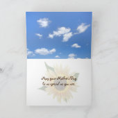 Sonnenblumenfeld der Mutter Karte (Innenseite)