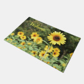 Sonnenblumenfeld Doormat Fußmatte (Schrägansicht)