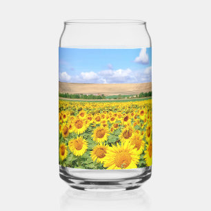 Sonnenblumenfeld Dosenglas