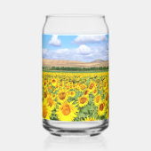 Sonnenblumenfeld Dosenglas (Links)