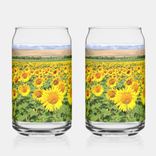 Sonnenblumenfeld Dosenglas