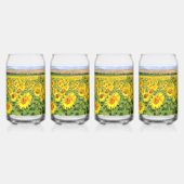 Sonnenblumenfeld Dosenglas (Hinten)