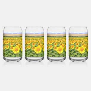 Sonnenblumenfeld Dosenglas