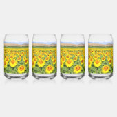 Sonnenblumenfeld Dosenglas (Links)