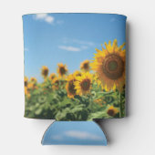 Sonnenblumenfeld Dosenkühler (Rückseite)