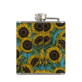 Sonnenblumenfeld Flachmann (Rückseite)