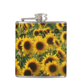 Sonnenblumenfeld Flachmann (Vorderseite)