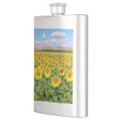 Sonnenblumenfeld Flachmann (Links)