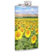 Sonnenblumenfeld Flachmann (Rechts)