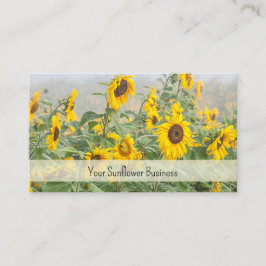 Sonnenblumenfeld Gelb Grün schön Visitenkarte