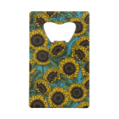 Sonnenblumenfeld Geldbeutel Flaschenöffner (Rückseite)